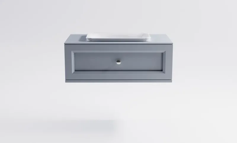 Тумба с раковиной Astra-Form Классик 4631177715556 90 см голубой матовый