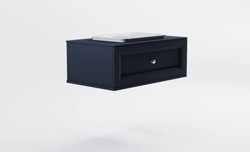 Тумба с раковиной Astra-Form Классик 4631177715587 90 см серый матовый