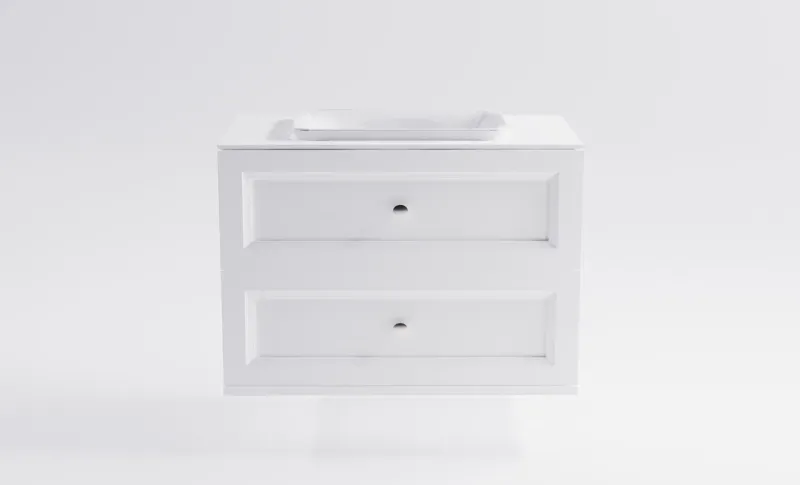 Тумба с раковиной Astra-Form Классик 4631177715839 90 см белый матовый