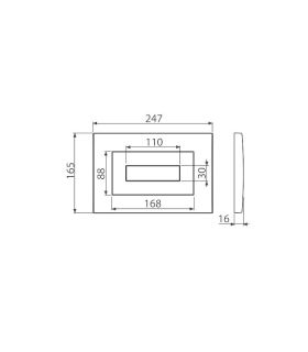 Кнопка смыва AlcaPlast для инсталляции чёрная M478