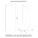 Душевая перегородка Veconi Korato KR-77, 700x2000, хром, стекло прозрачное