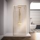 Душевая перегородка Veconi Korato KR-90GL, 1100x2000, брашированное золото, ламинированное золото