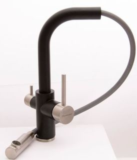 Смеситель для кухни Florentina Кристалл с подключением под фильтр мокко