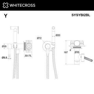 Гигиенический душ WHITECROSS Y SYSYBI2CPB брашированная медь