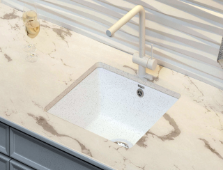 Мойка кухонная Point Бату PN3008W 45 см белый