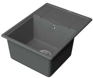 Мойка кухонная Point Стил PN3009AL 65 см серый