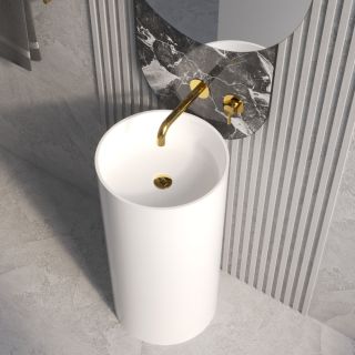 Напольная раковина WHITECROSS Altar 0737.043043.200S 43 см белый матовый