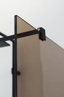 Душевая перегородка CEZARES LIBERTA-L-1-80-120-BR-NERO кронштейн 120см