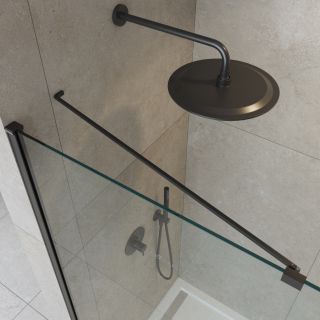 Душевая перегородка CEZARES LIBERTA-L-1-TB-105-C-NERO