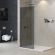 Душевая перегородка CEZARES LIBERTA-L-1-TB-80-GR-Cr