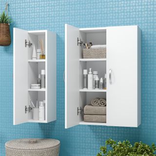 Подвесной шкаф Misty Лилия 20см универсальный белый