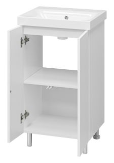 Напольная тумба под раковину Misty Лира 50см белый