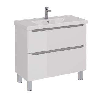 Тумба под раковину Lemark Buno LM04B100T 100 см белый глянец