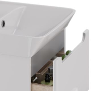 Тумба под раковину Lemark Buno LM04B50T 50 см белый глянец