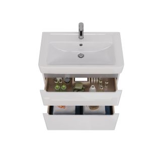 Тумба под раковину Lemark Buno LM04B80T 80 см белый глянец