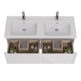 Тумба под раковину Lemark Buno mini LM05BM125T 120 см белый глянец