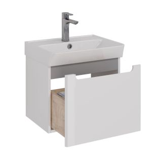 Тумба под раковину Lemark Buno mini LM05BM50T 50 см белый глянец