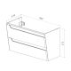 Тумба под раковину Lemark Miano LM06M100T 100 см белый глянец