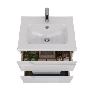 Тумба под раковину Lemark Miano LM06M60T 60 см белый глянец