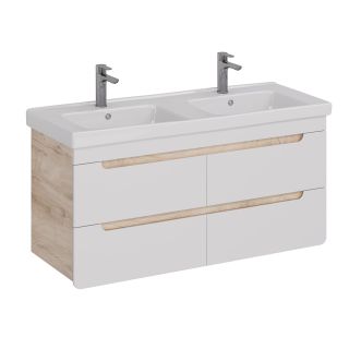 Тумба под раковину Lemark Olivia LM08OL125T 125 см белый глянец