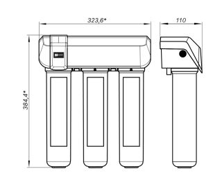 Смеситель для кухни Lemark LM3075C086 с фильтром для очистки жесткой воды Optima защита от накипи хром