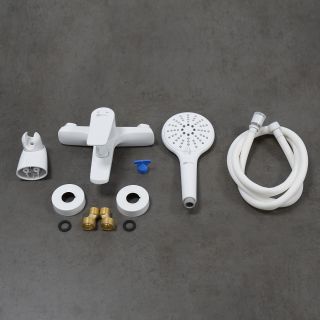 Смеситель для ванны Lemark Bronx LM3714MW белый