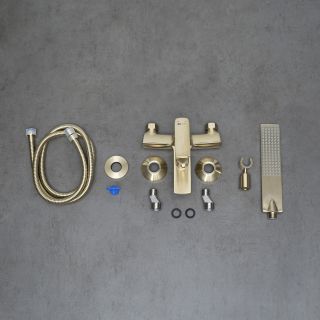 Смеситель для ванны Lemark Ursus LM7214BG брашированное золото