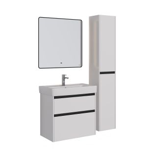 Зеркало Lemark Mioblack LM80ZM-black 80 см подвесное с подсветкой