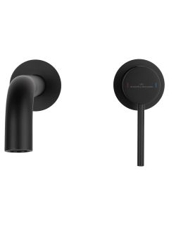 Встраиваемый смеситель для раковины Wonzon & Woghand WW-88869017-MB чёрный матовый