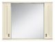 Зеркальный шкаф с подсветкой Misty Лувр 105см слоновая кость