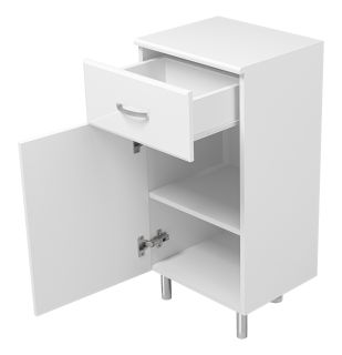 Напольная тумба Misty Люси левая 40см белый