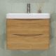 Тумба под раковину подвесная Velvex Clay tp.CLA.9595.70.2Y дуб верона, 70 см