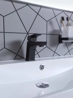 Смеситель для раковины Aquanet Gotic AF440-10B 243291 чёрный матовый