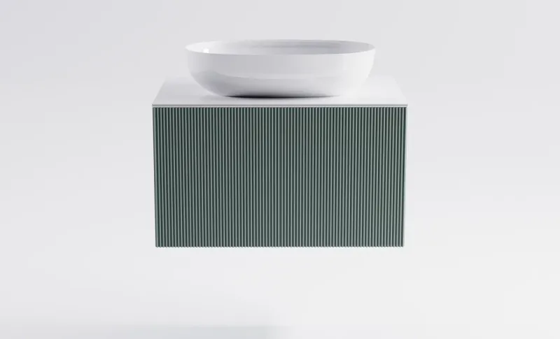 Тумба с раковиной Astra-Form М-40 4631177713491 70 см зелёный матовый