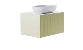 Тумба с раковиной Astra-Form М-40 4631177713514 70 см бежевый матовый