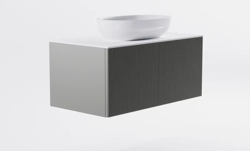 Тумба с раковиной Astra-Form М-40 4631177713262 100 см серый матовый
