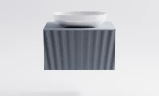 Тумба с раковиной Astra-Form М-40 4631177714788 80 см голубой матовый