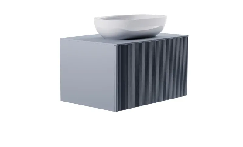 Тумба с раковиной Astra-Form М-40 4631177714788 80 см голубой матовый