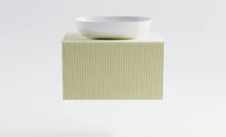 Тумба с раковиной Astra-Form М-40 4631177714795 80 см бежевый матовый