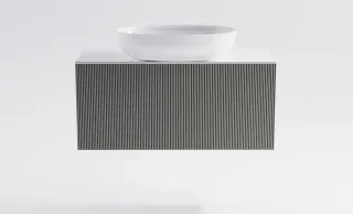 Тумба с раковиной Astra-Form М-40 Slim 4631177714603 90 см серый матовый