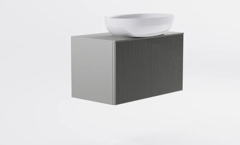 Тумба с раковиной Astra-Form М-40 Slim 4631177715921 70 см серый матовый