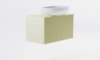 Тумба с раковиной Astra-Form М-40 Slim 4631177715938 70 см бежевый матовый