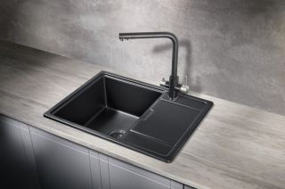 Мойка для кухни Milacio Navarra 65 Cuarzo MC.77061 чёрный матовый