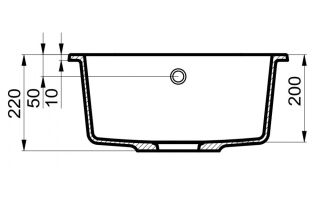 Мойка для кухни Milacio Navarra 60 Cuarzo MC.77073 серый металлик