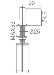 Дозатор для кухонной мойки Milacio MC.931.TB Total Black