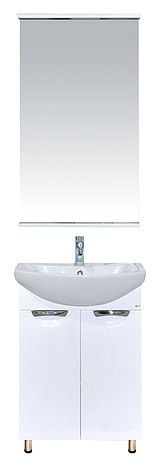 Напольная тумба под раковину Misty Лаванда 50см белый