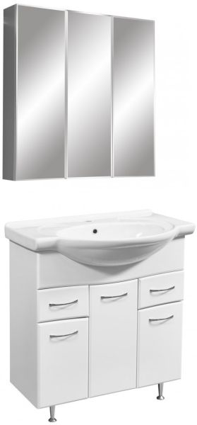 Зеркало-шкаф Stella Polar Концепт Парма SP-00000126 80х70