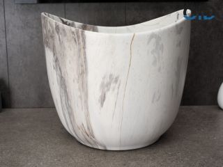 Раковина Gid Mnc9303 54479 накладная под камень матовая 36x36x32