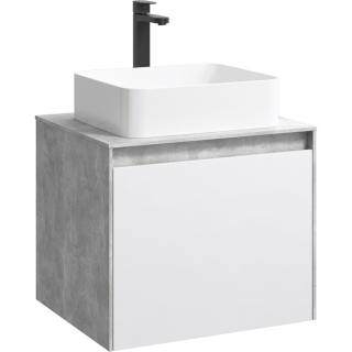 Подвесная тумба под раковину Aqwella Mobi MOB0106BS+MOB0706W 60 см