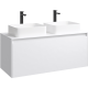 Подвесная тумба под раковину Aqwella Mobi MOB0112W+MOB0712W 120 см